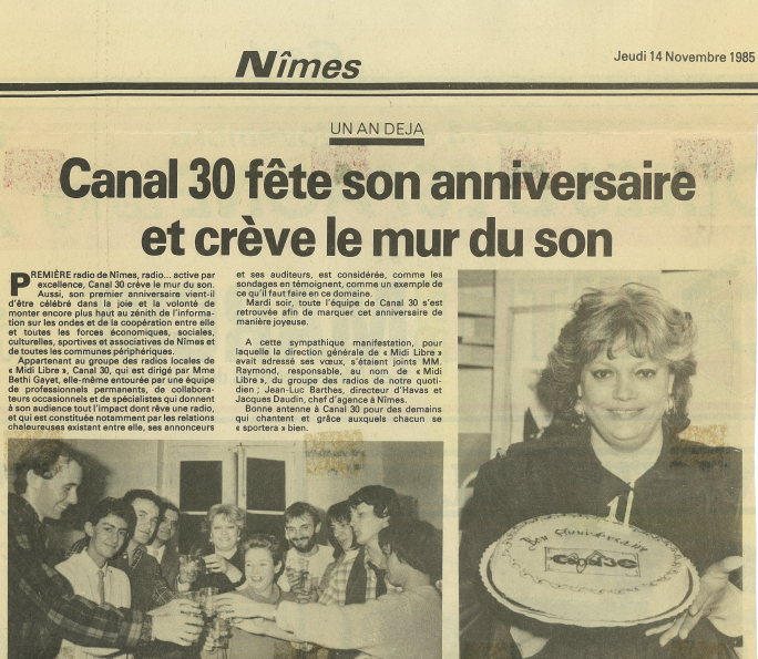 Anniv Article Canal 30